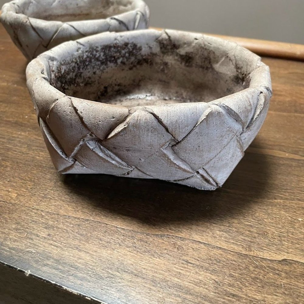 7" Selwyn Round Basket Planter